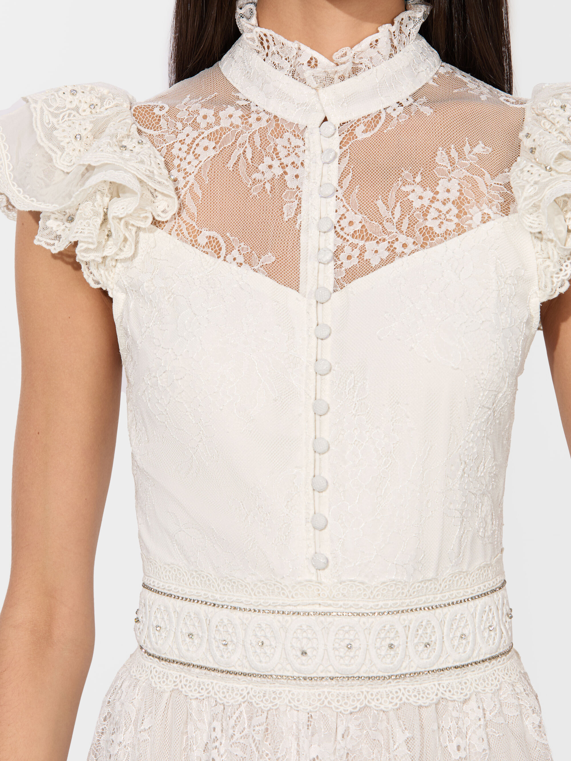 VERNITA EMBROIDERED MINI DRESS - 4