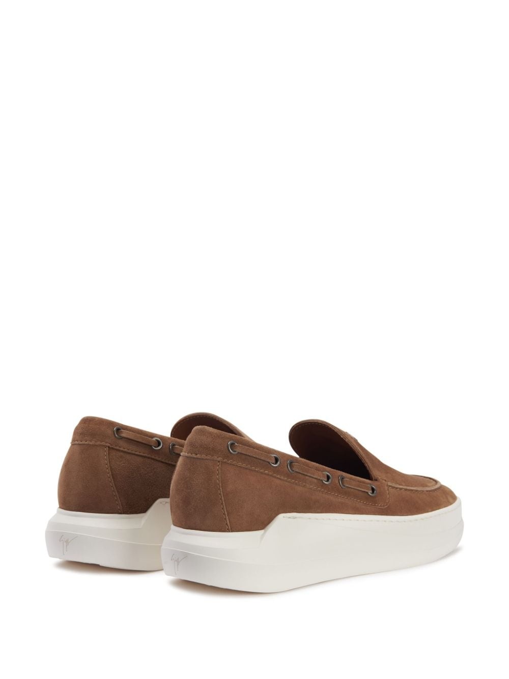 Conley String leather boat shoes - 3