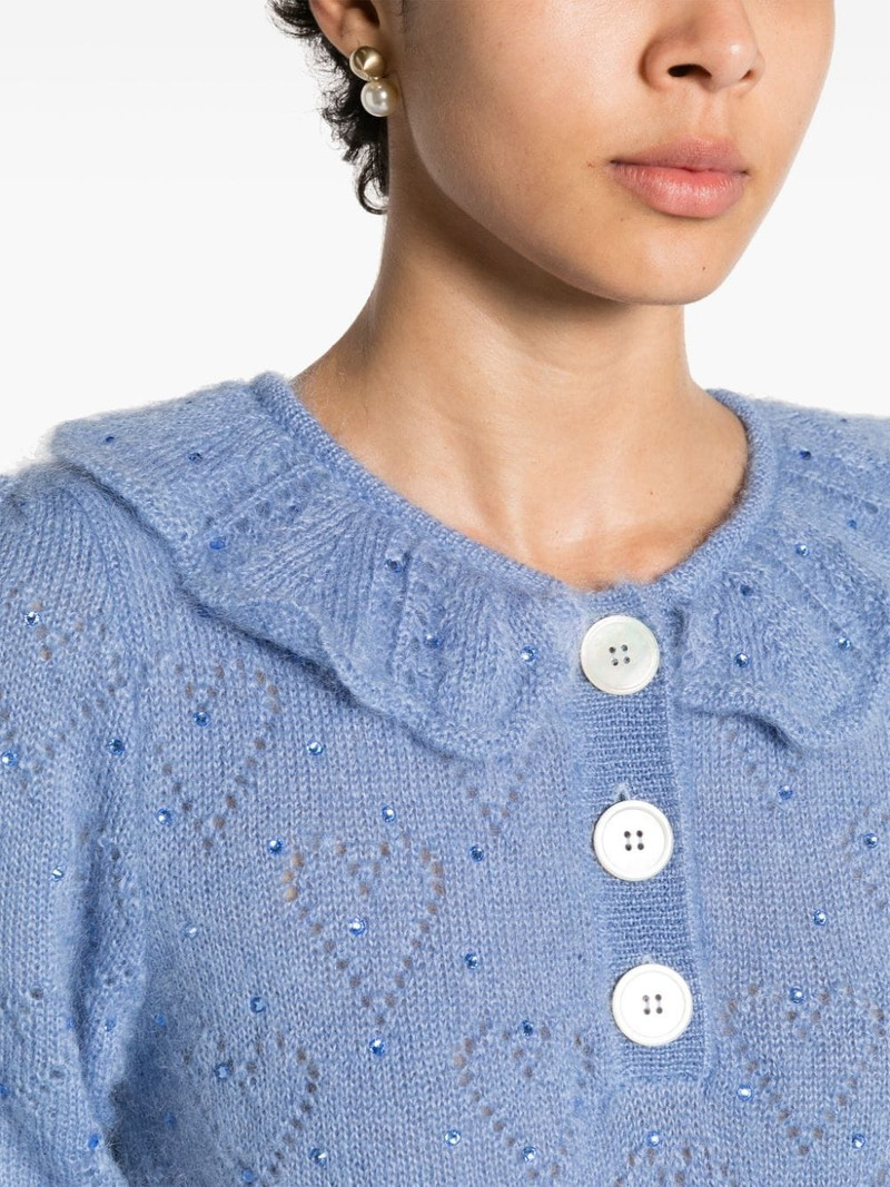 crystal-embellished crop top 5