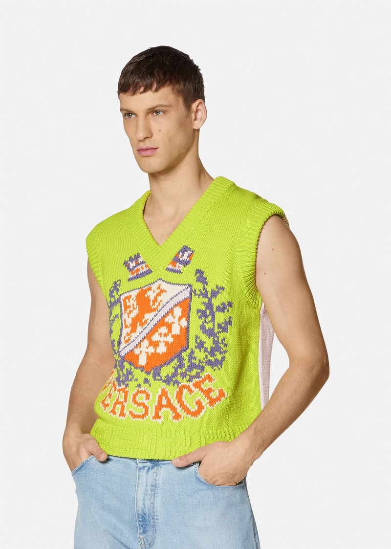 VERSACE Royal Rebellion Knitted Vest outlook