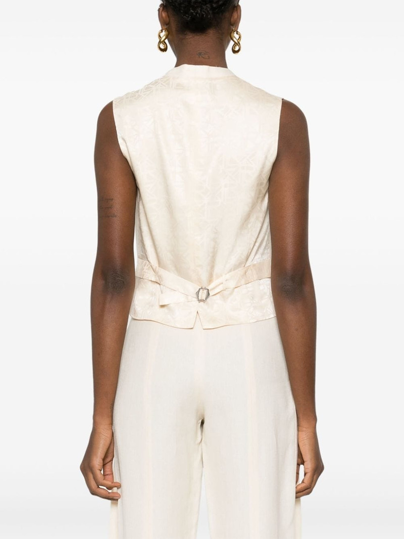 logo-jacquard vest 4