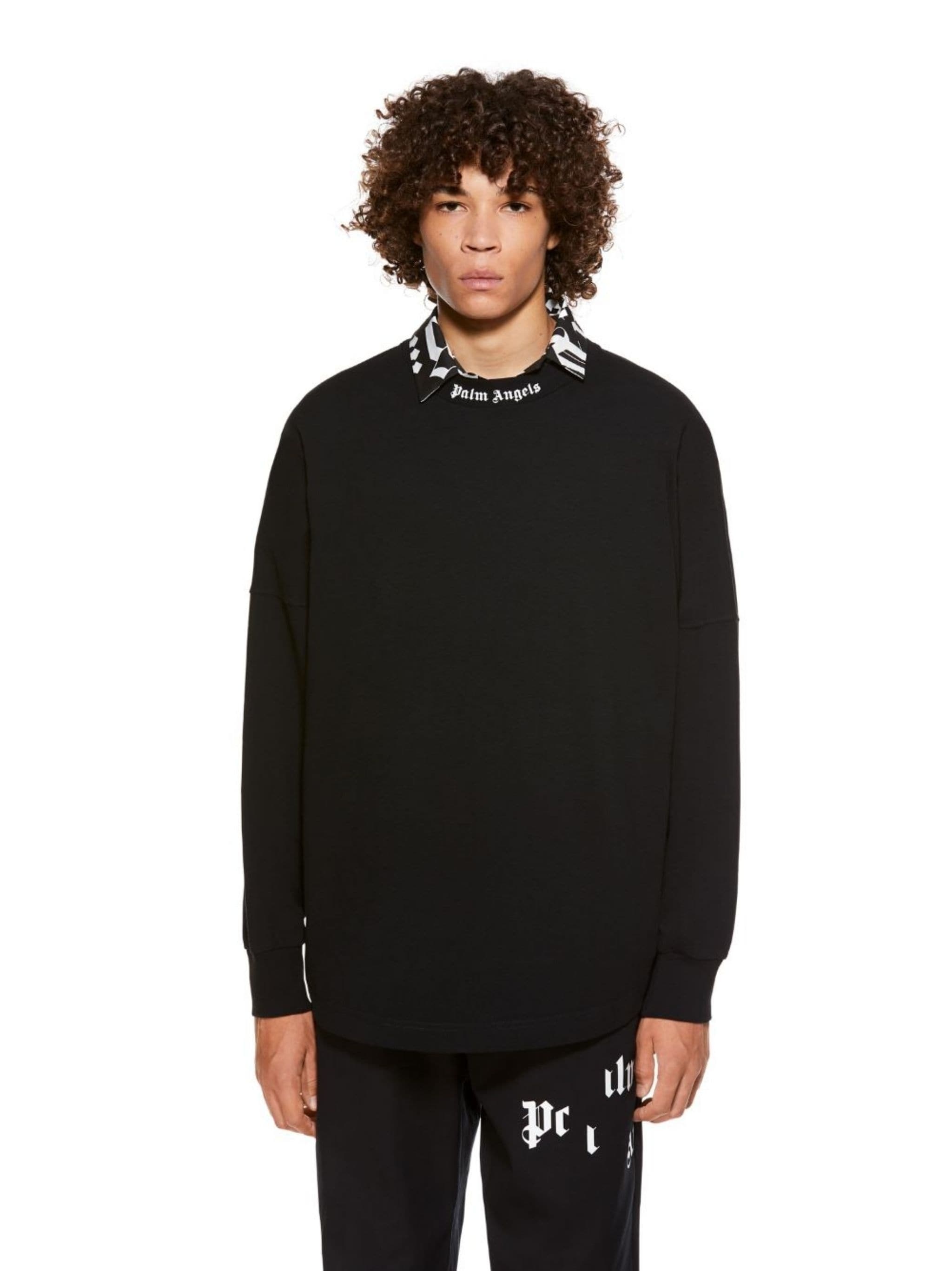 logo-print long-sleeved sweatshirt - 3
