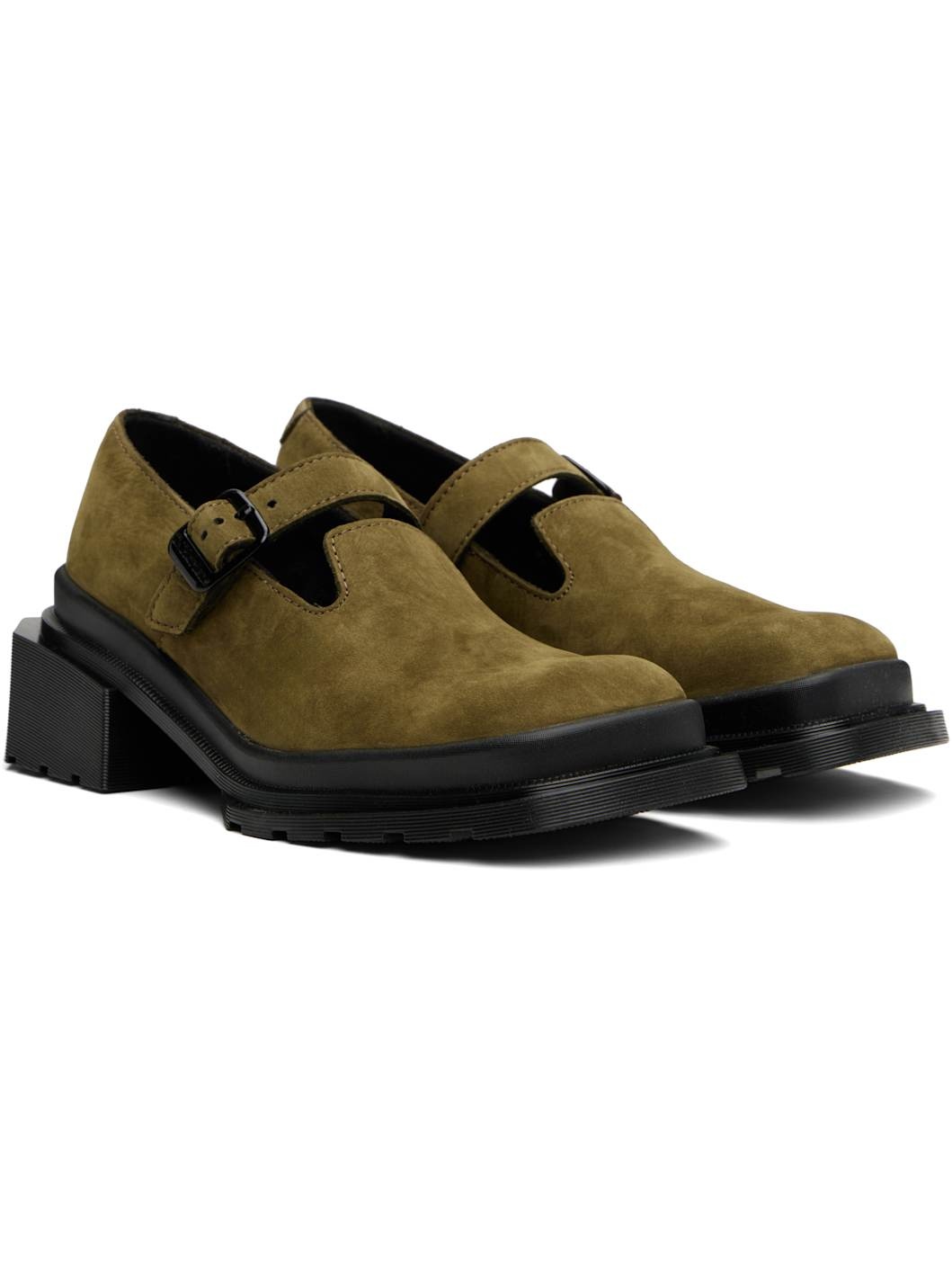 Khaki Maybole Mary Jane Loafers - 4