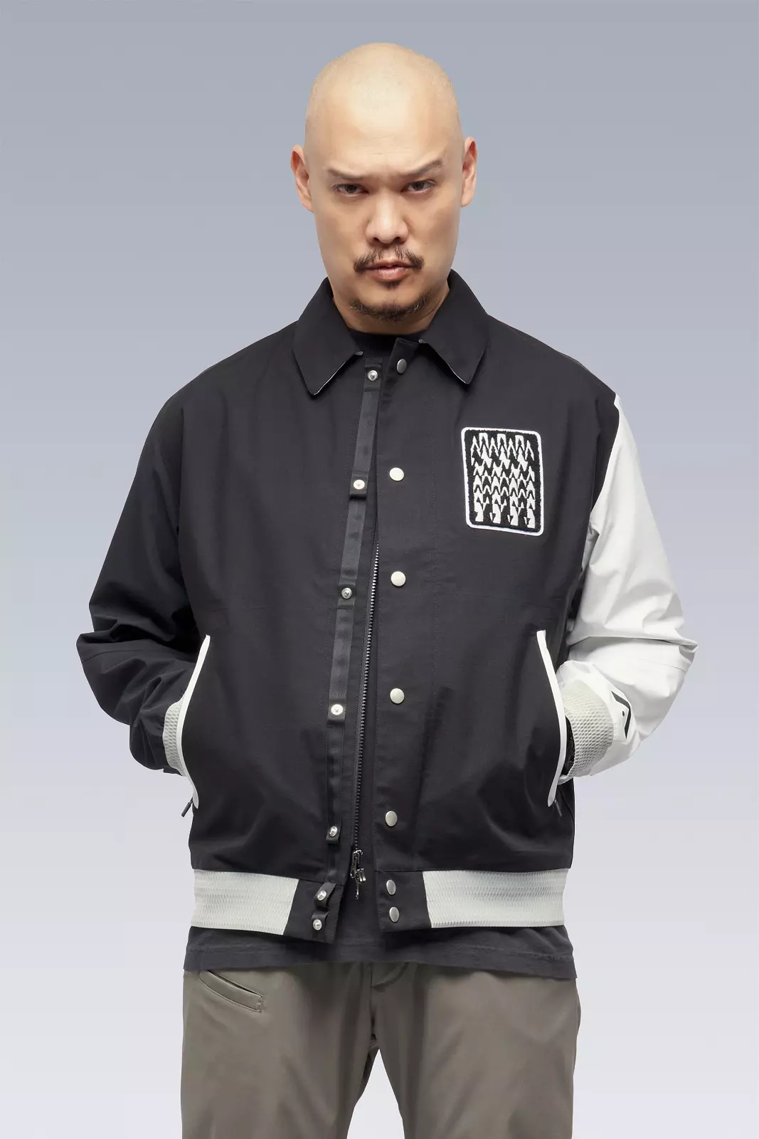 J94-VT 3L Varsity Jacket Black/Multi - 8