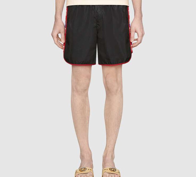 Gucci Retro Double G Webbing Shorts Unisex Black 577800-XHABJ-1082 - 2