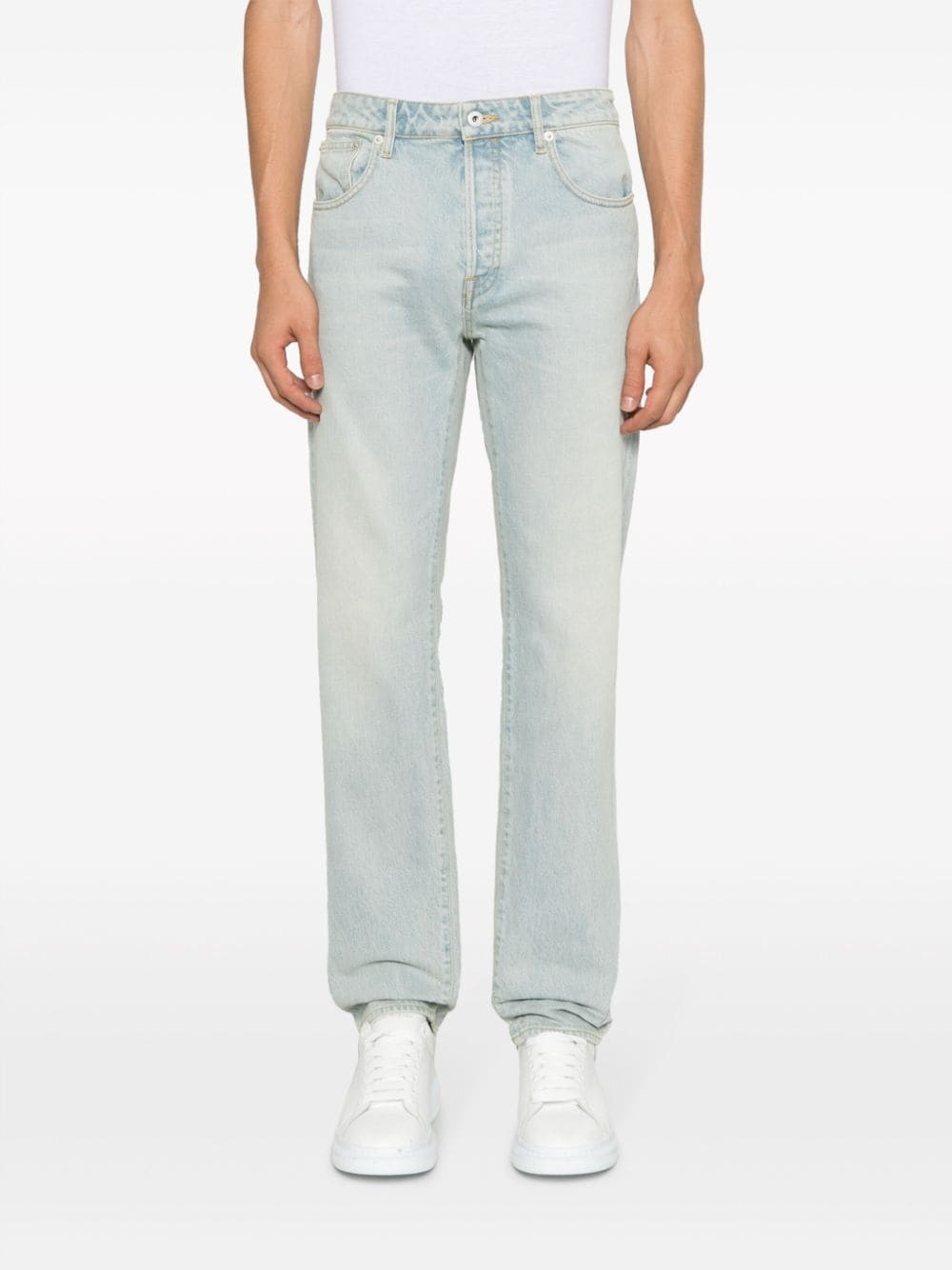 logo-patch slim-fit jeans - 3