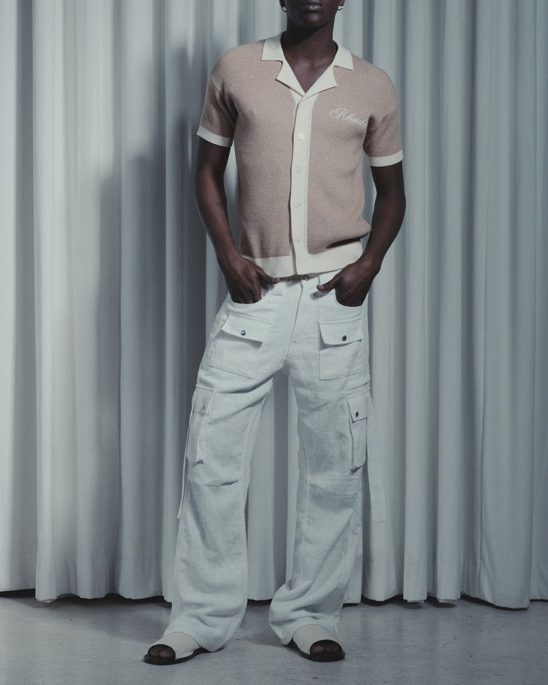 CONTRAST KNIT BUTTON-UP POLO 4