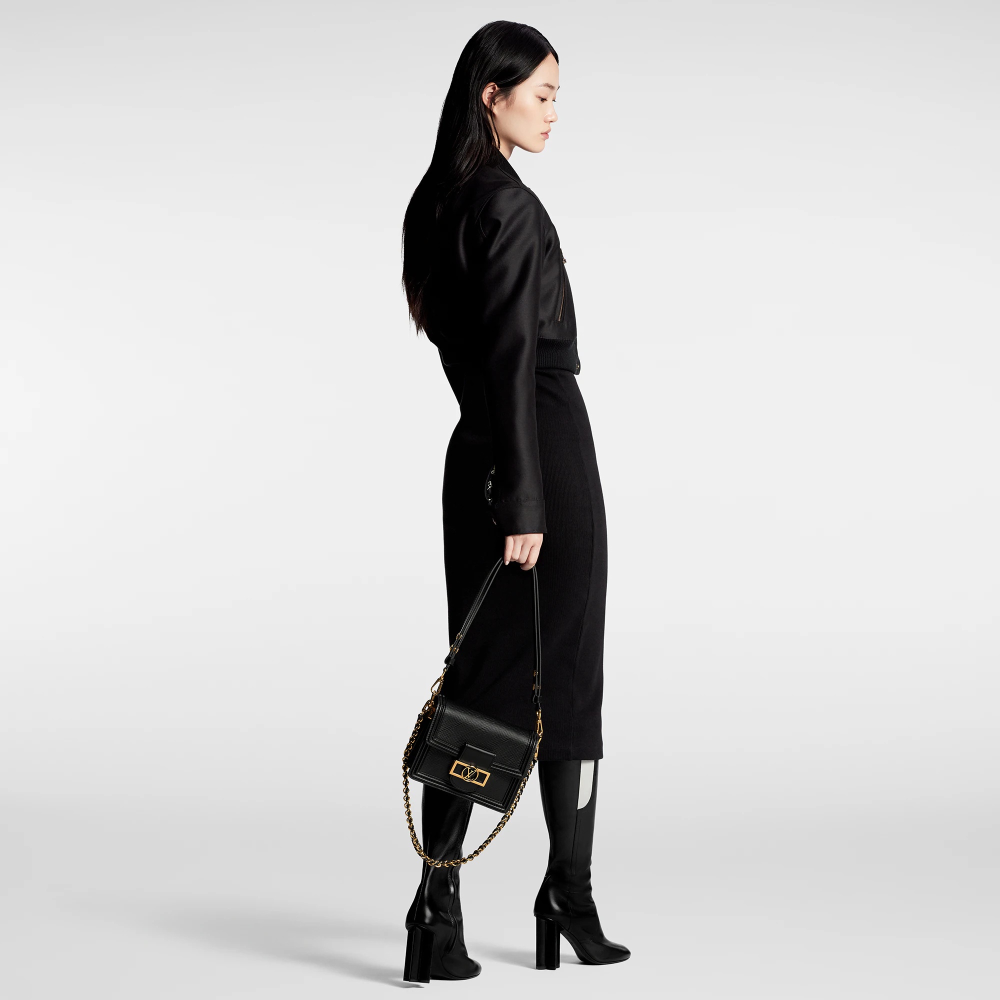 Cropped Mikado Bomber Jacket - 3