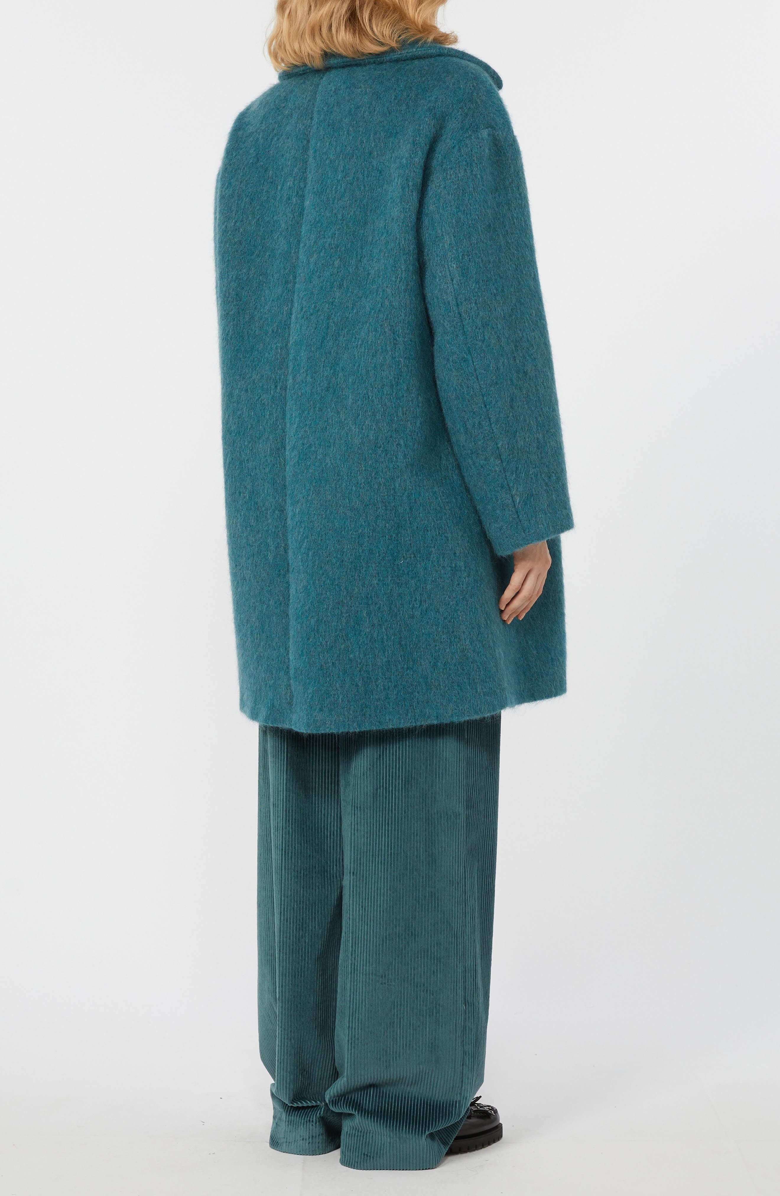 Weekend Max Mara Rada Virgin Wool Blend Coat in Oil at Nordstrom - 2