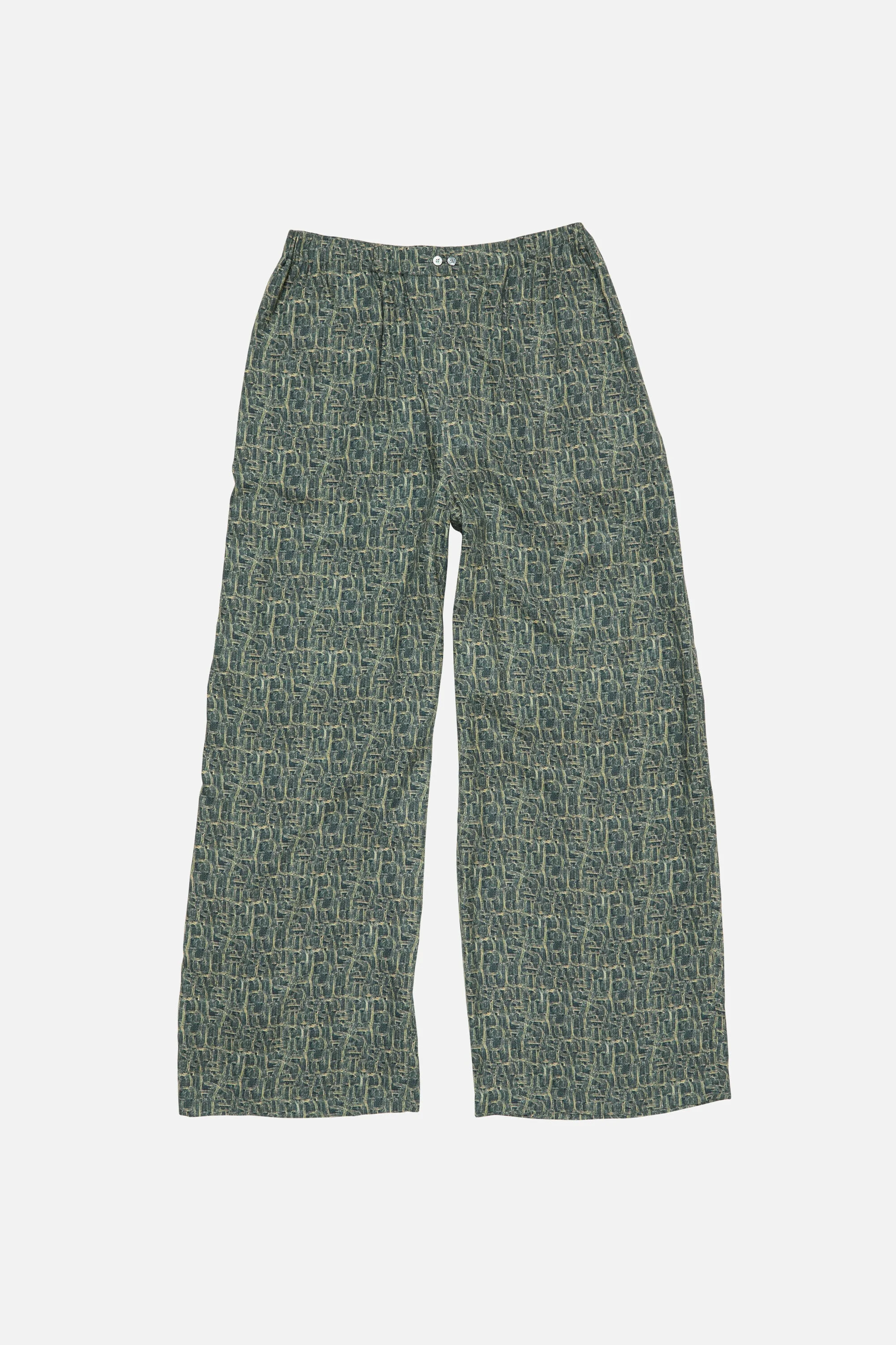 Monogram trousers - Blue multi - 1