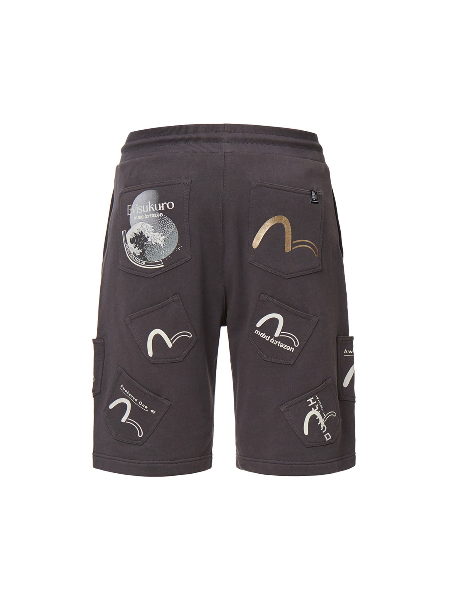 Seagull Print Pocket Sweat Shorts - 18