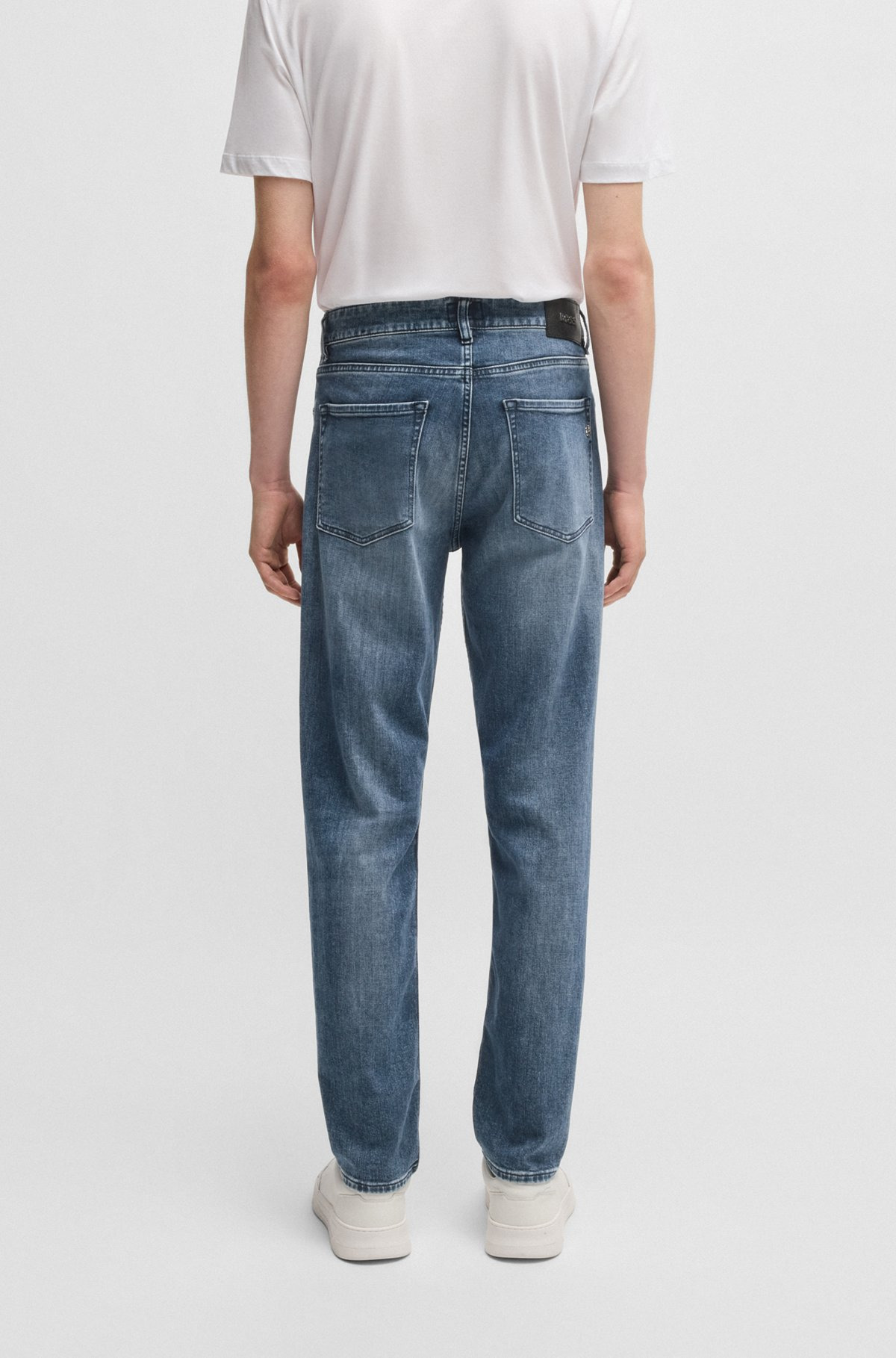 MAINE REGULAR-FIT JEANS IN SUPER-SOFT BLUE DENIM - 4