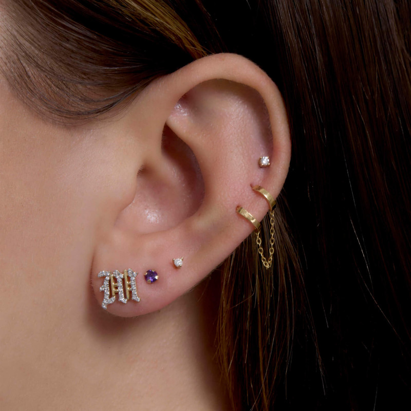 Tiny Birthstone Earrings 7