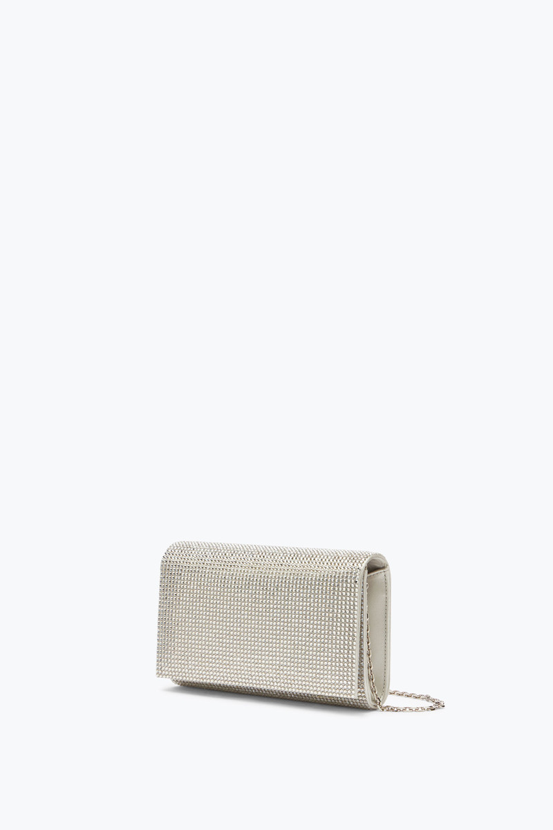 RENE CAOVILLA Silver Jewel Clutch Bag Aida outlook