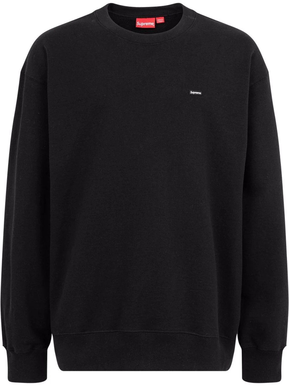 small box logo crewneck sweatshirt - 1