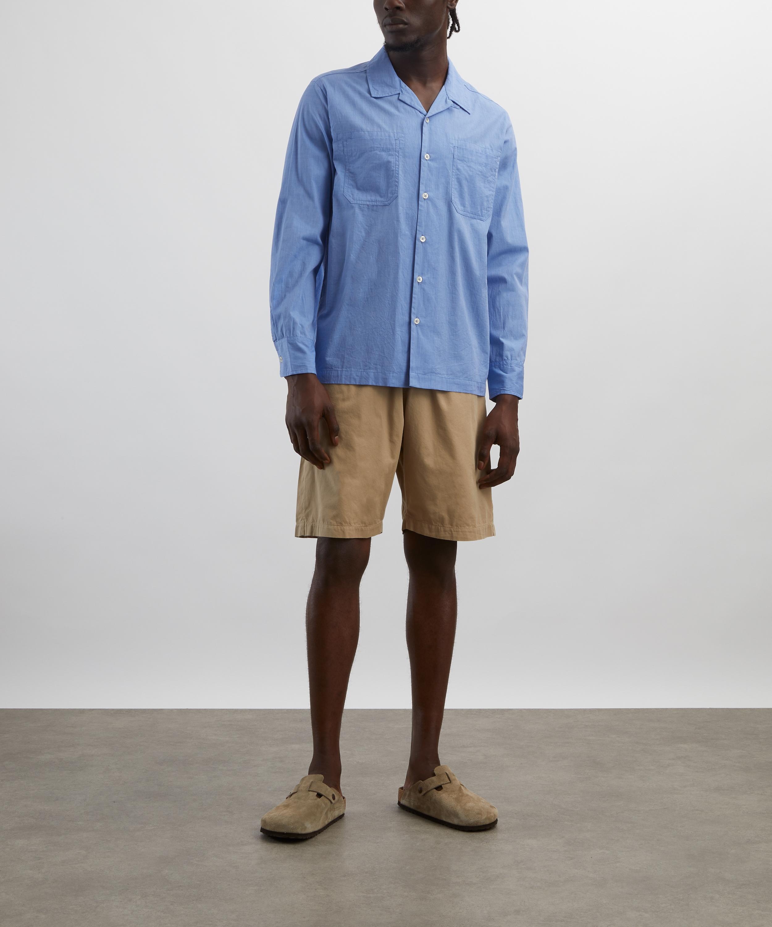 Blue End Cotton Shirt - 2