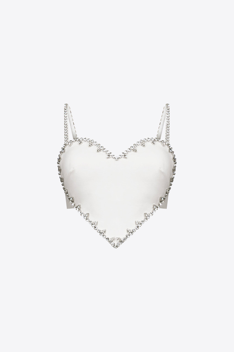CRYSTAL TRIM HEART 상단 - 1