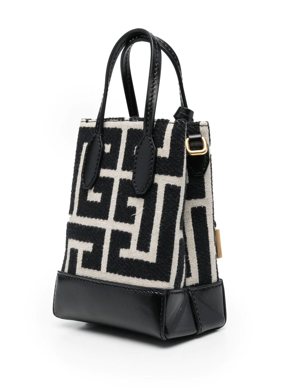 XS folded monogram jacquard shopping bag - 4