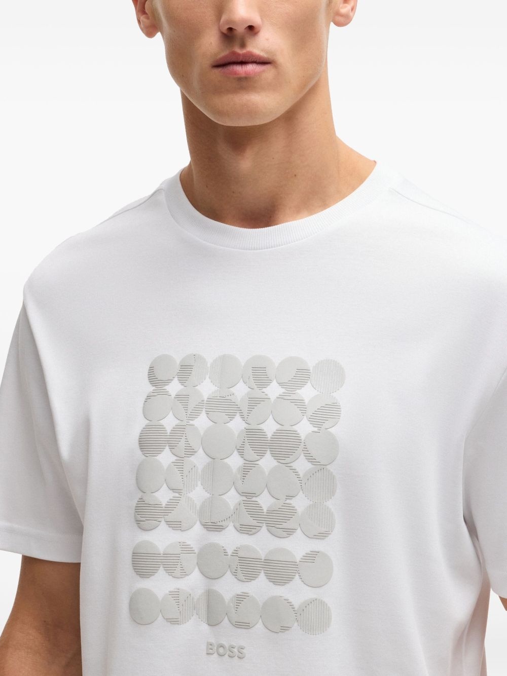 geometric-print T-shirt - 5