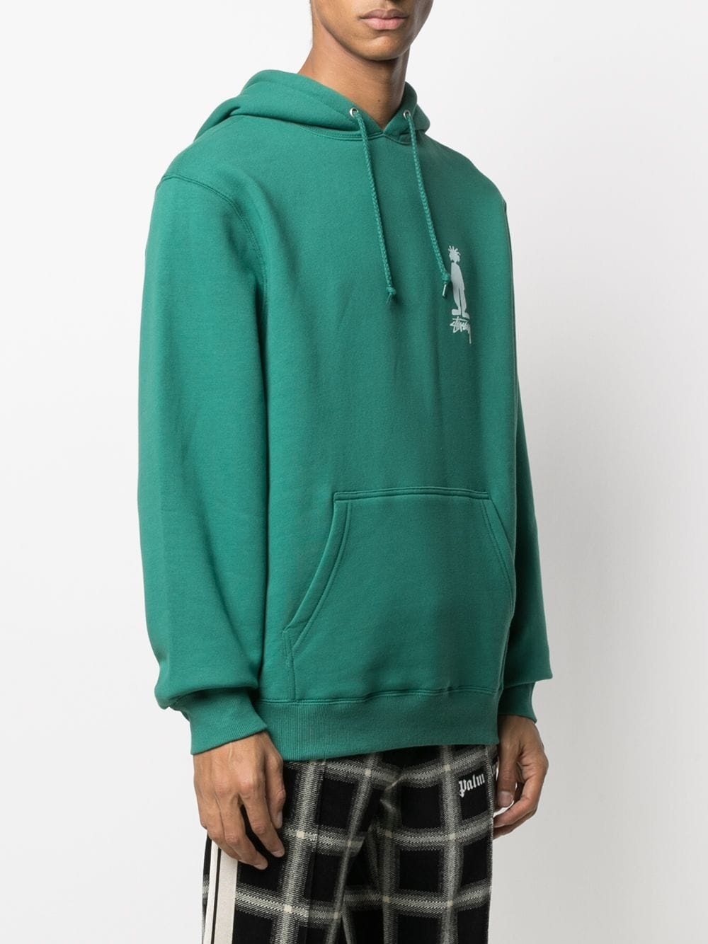 logo print hooded sweatshirt - 4