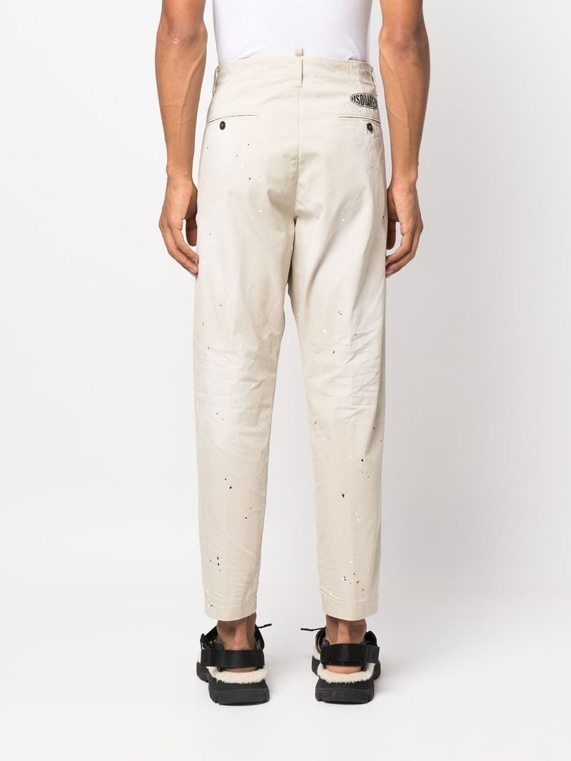 logo-print straight-leg trousers 4