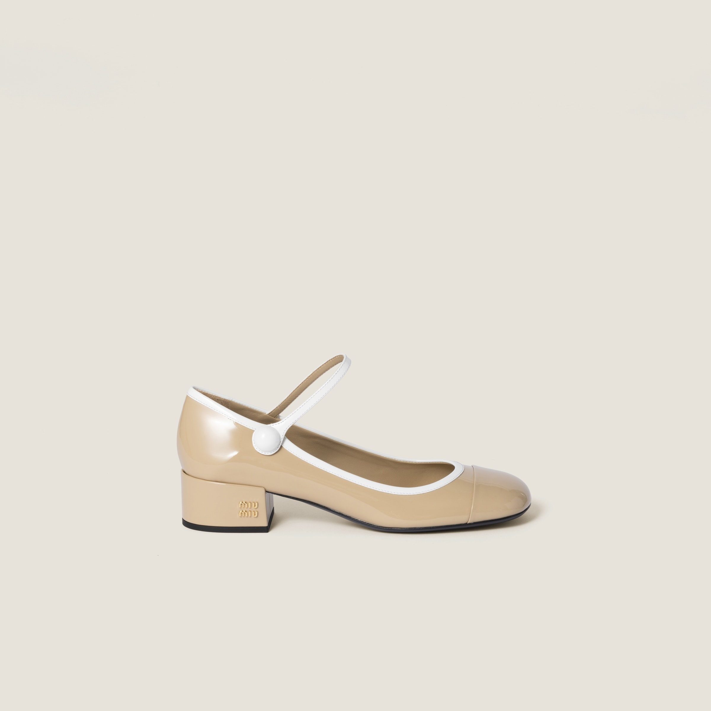 Two-tone patent leather Mary Jane pumps - 2