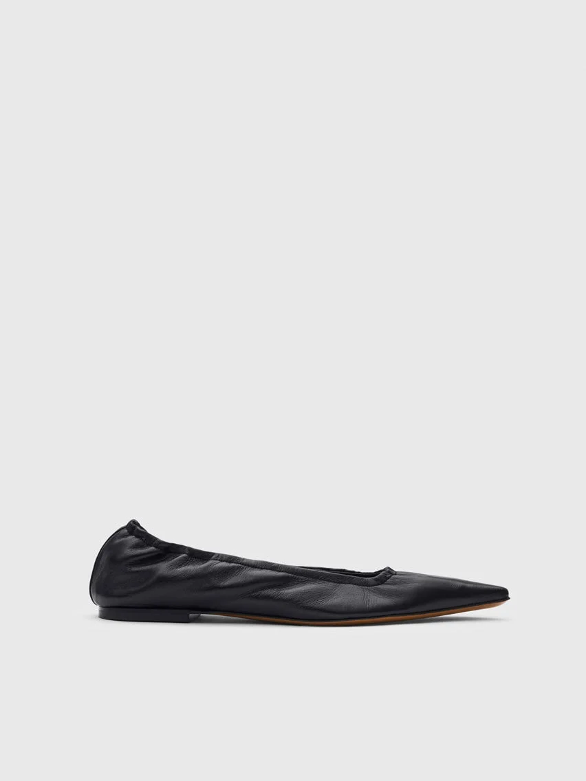 Aprica Black Shiny Nappa Ballet flats - 1