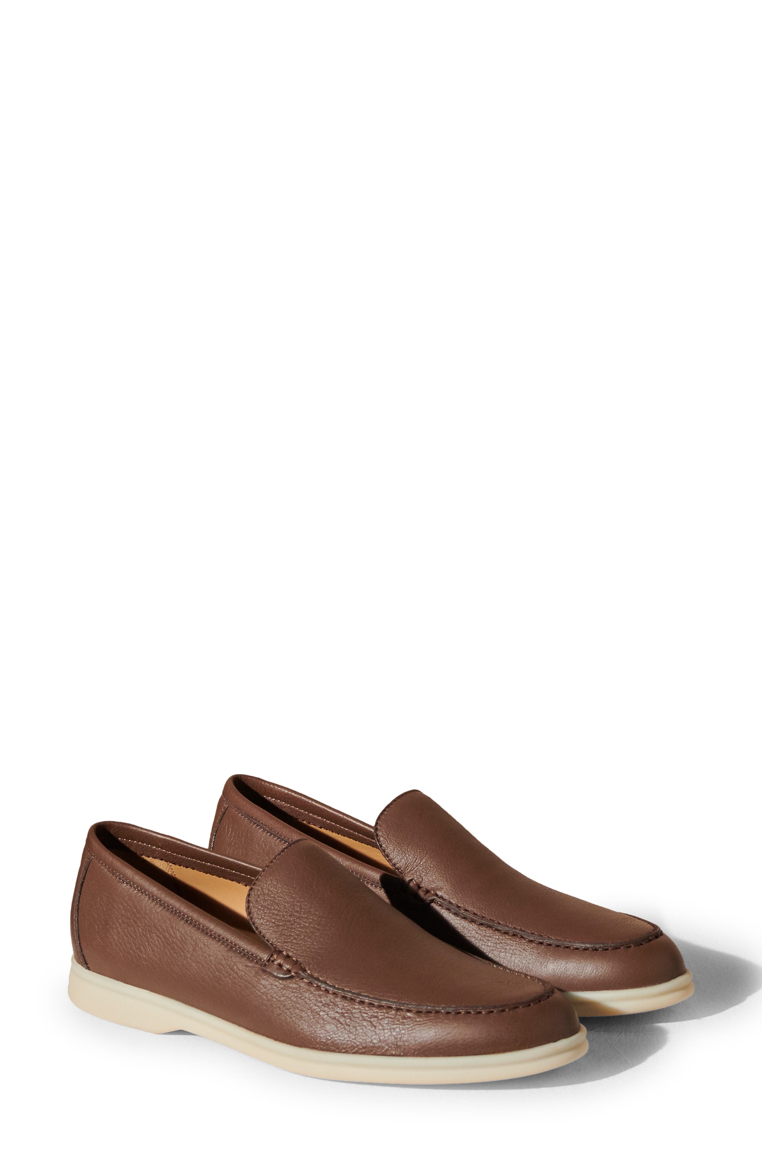 Loro Piana Summer Walk Moc Toe Loafer in H0C7-Golden Oak at Nordstrom, Size 40 - 1