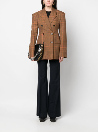 Stella McCartney double-breasted checked wool blazer outlook