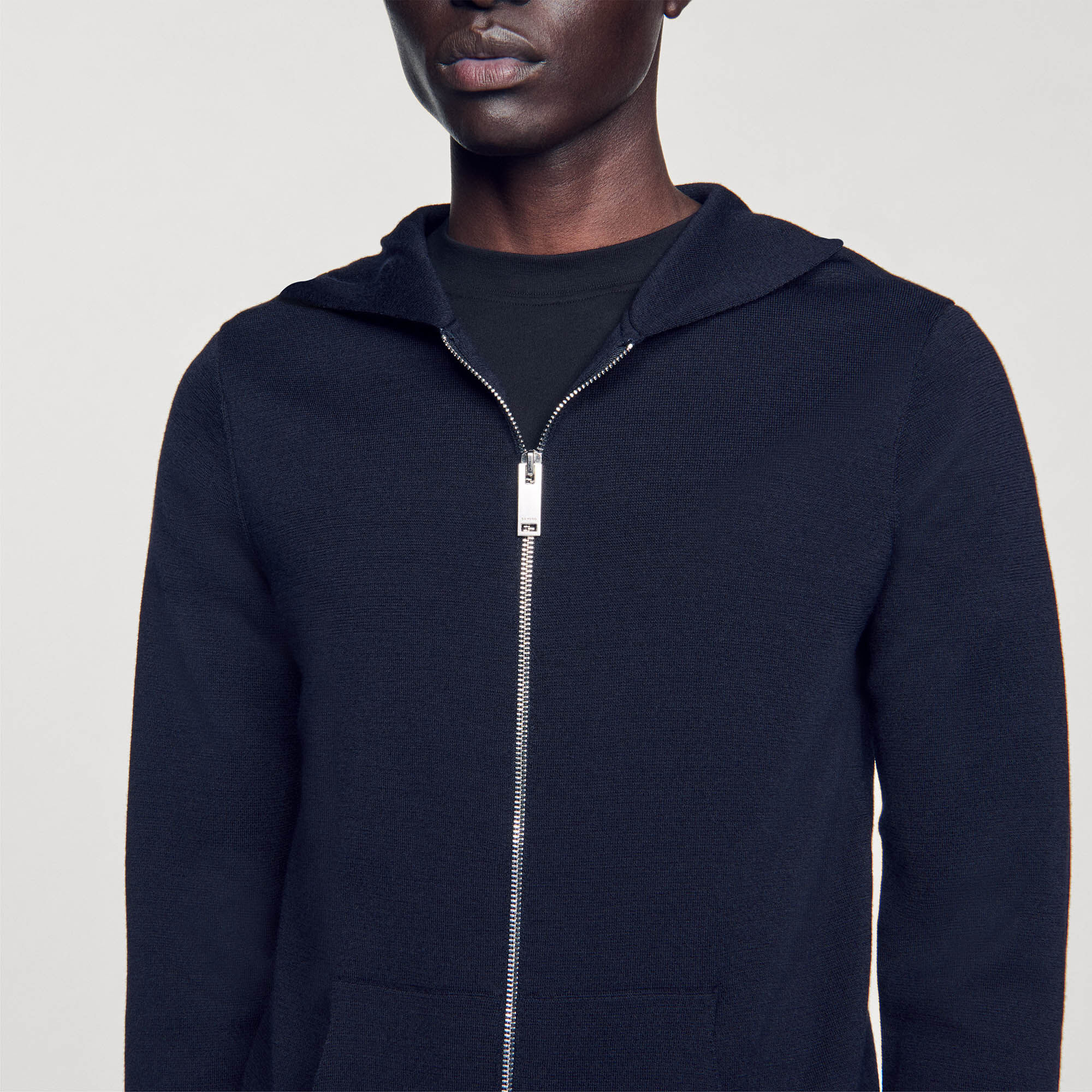 ZIPPED CARDIGAN WITH HOOD - 4