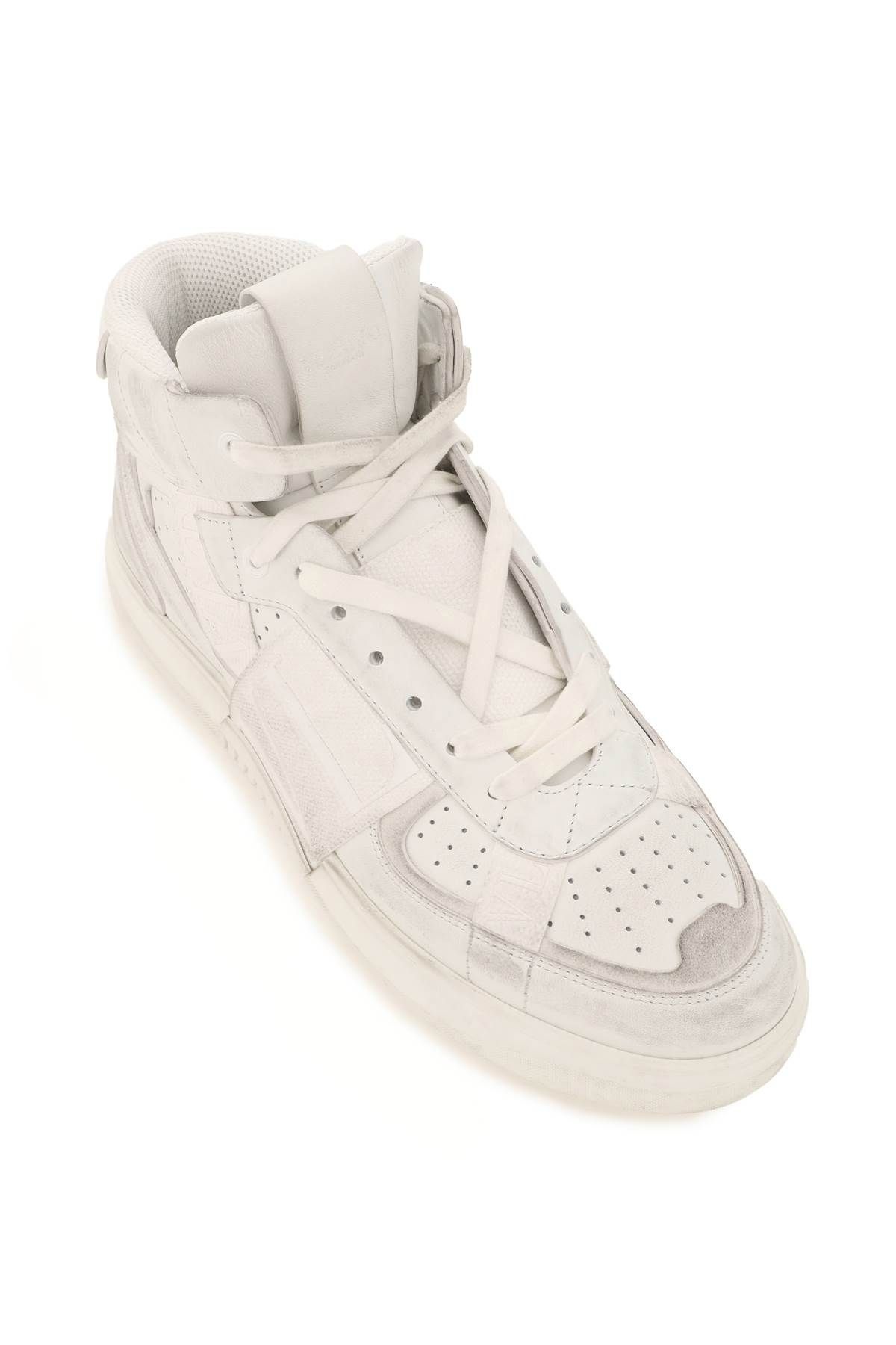 VL7N MID-TOP LEATHER SNEAKERS - 4