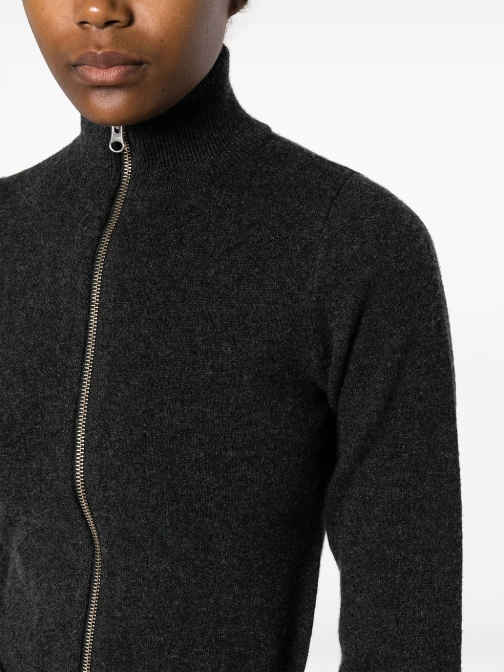 Lemon cashmere-blend cardigan - 10