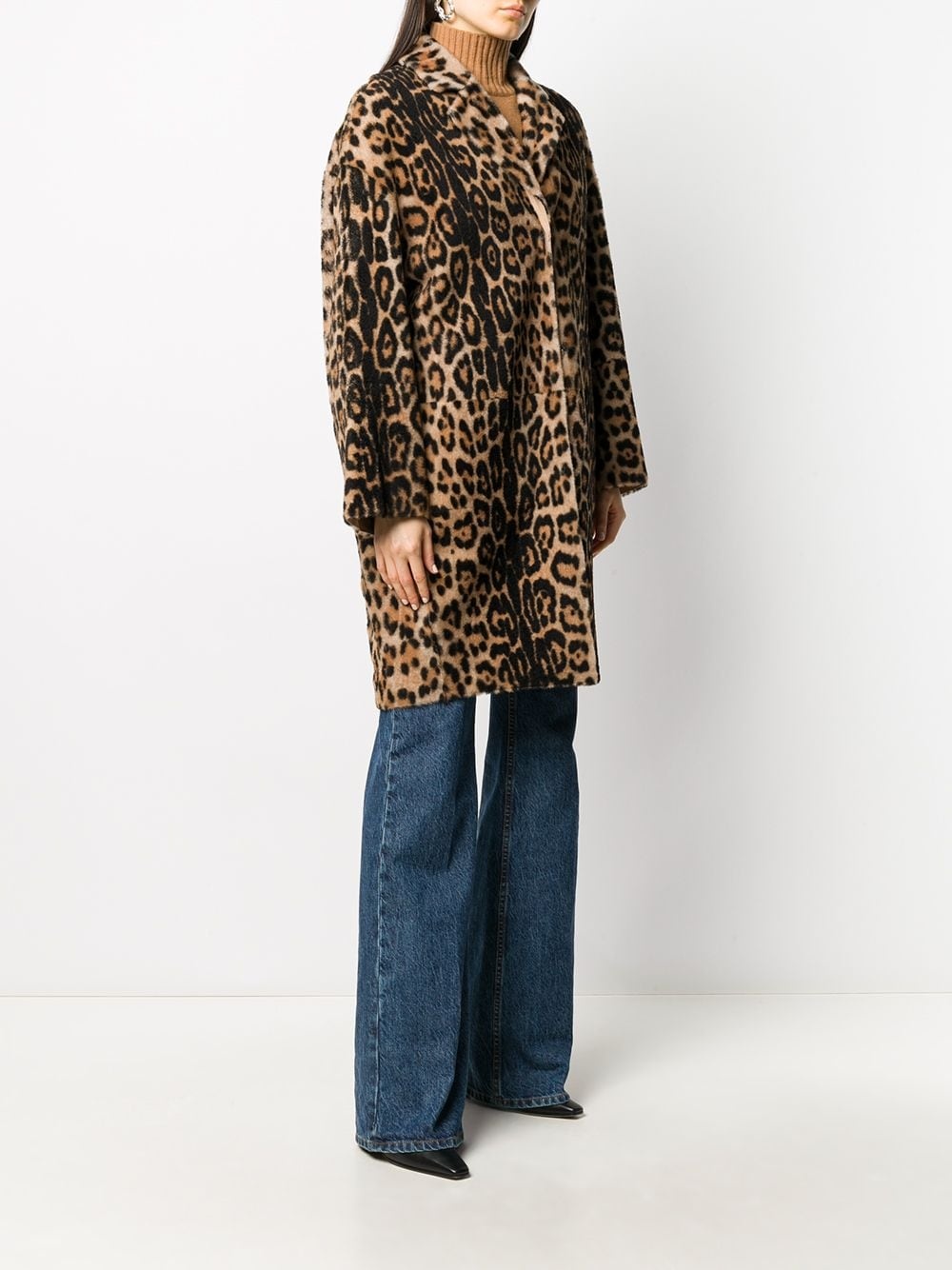 leopard print coat - 3