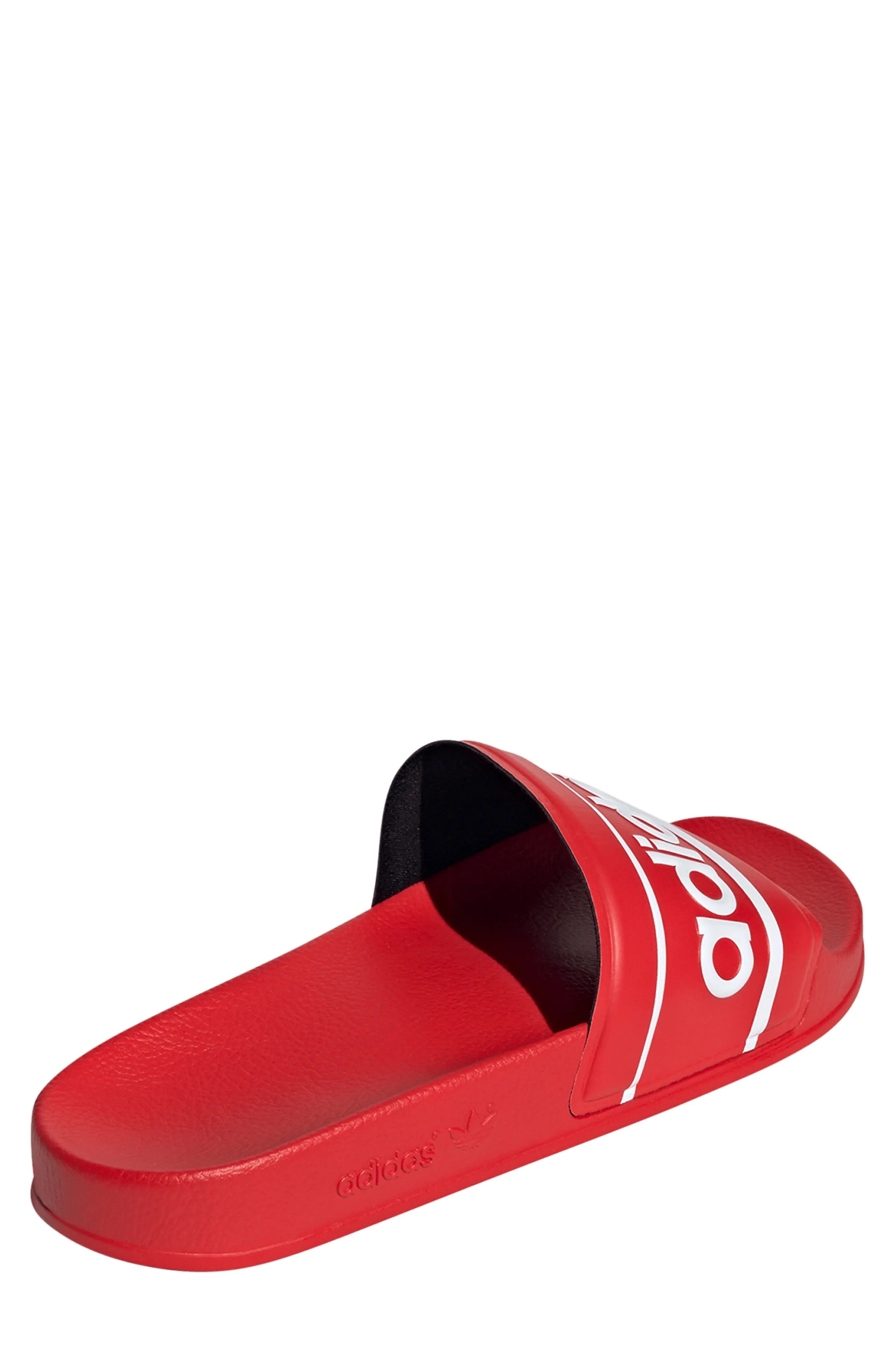 Adilette Slide Sandal in Red/Red/White - 2