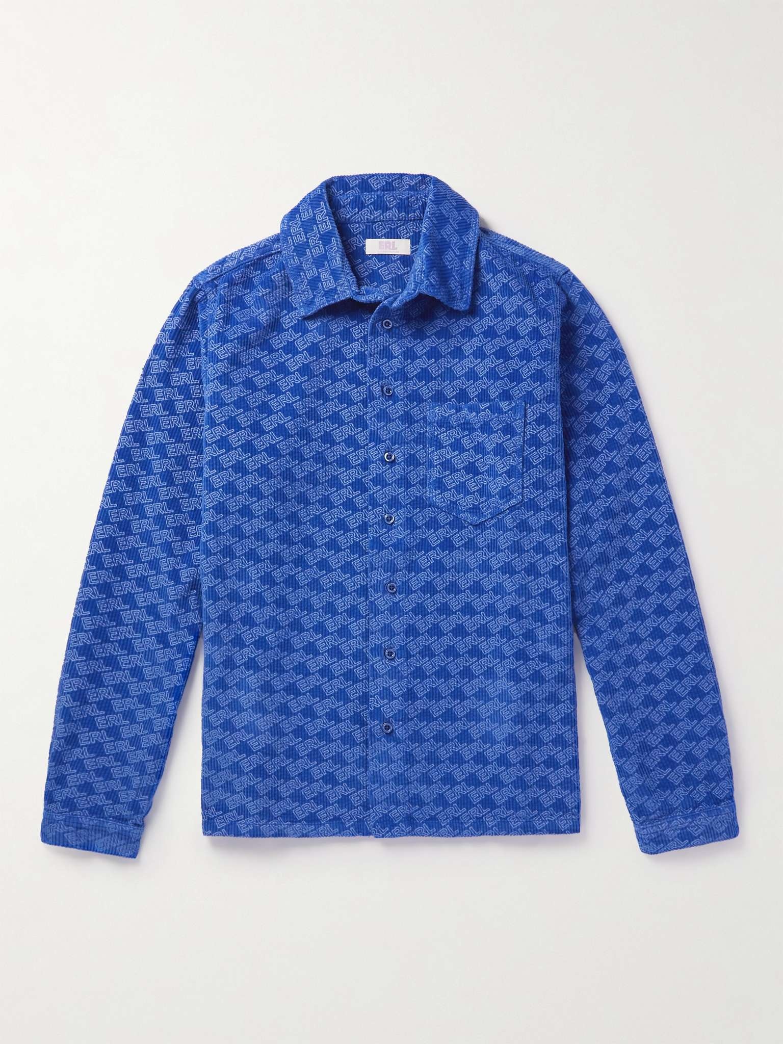 Logo-Print Cotton-Corduroy Shirt - 1