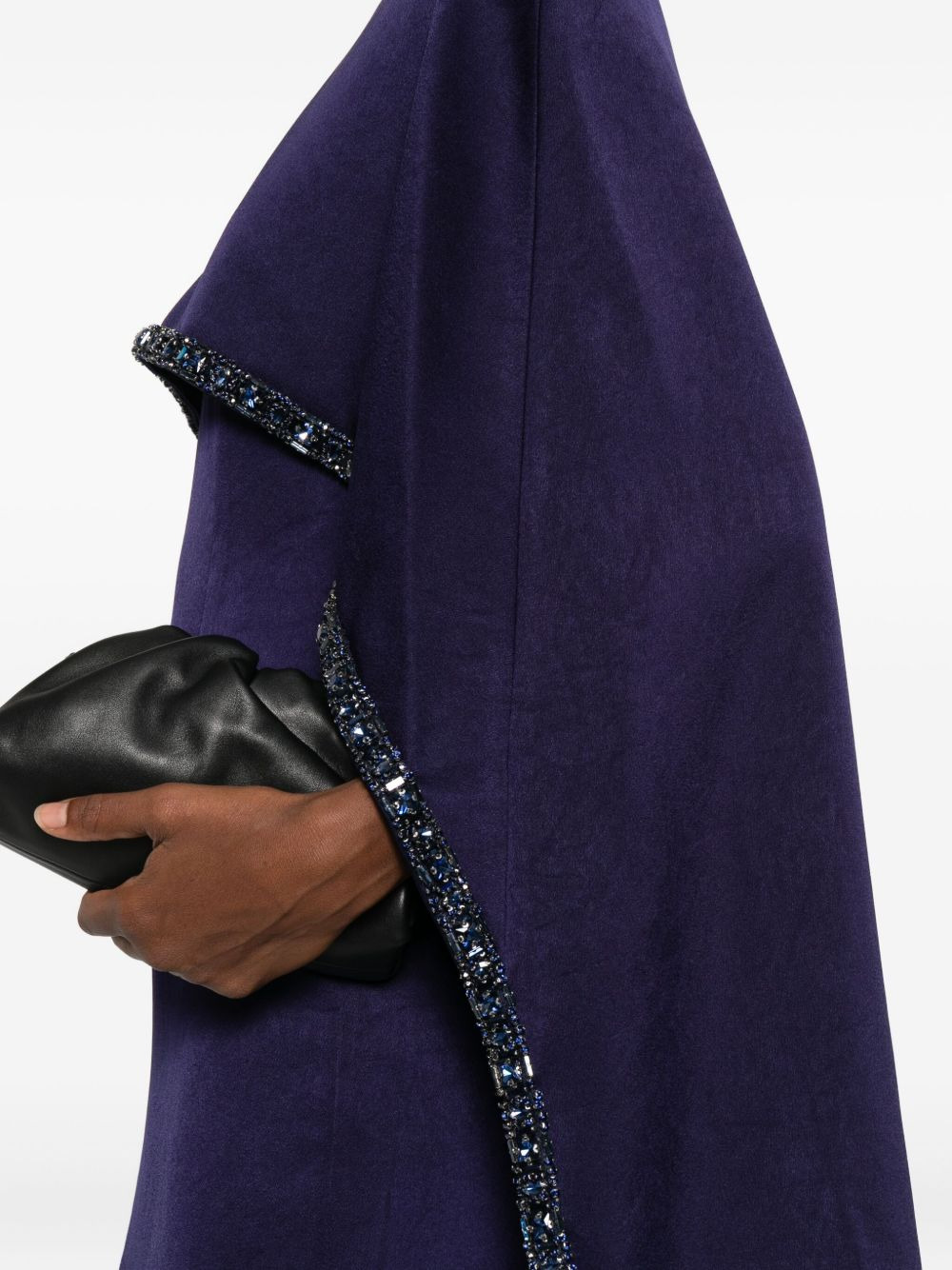 embellished cape dress - 5