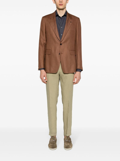 Paul Smith linen tapered trousers outlook