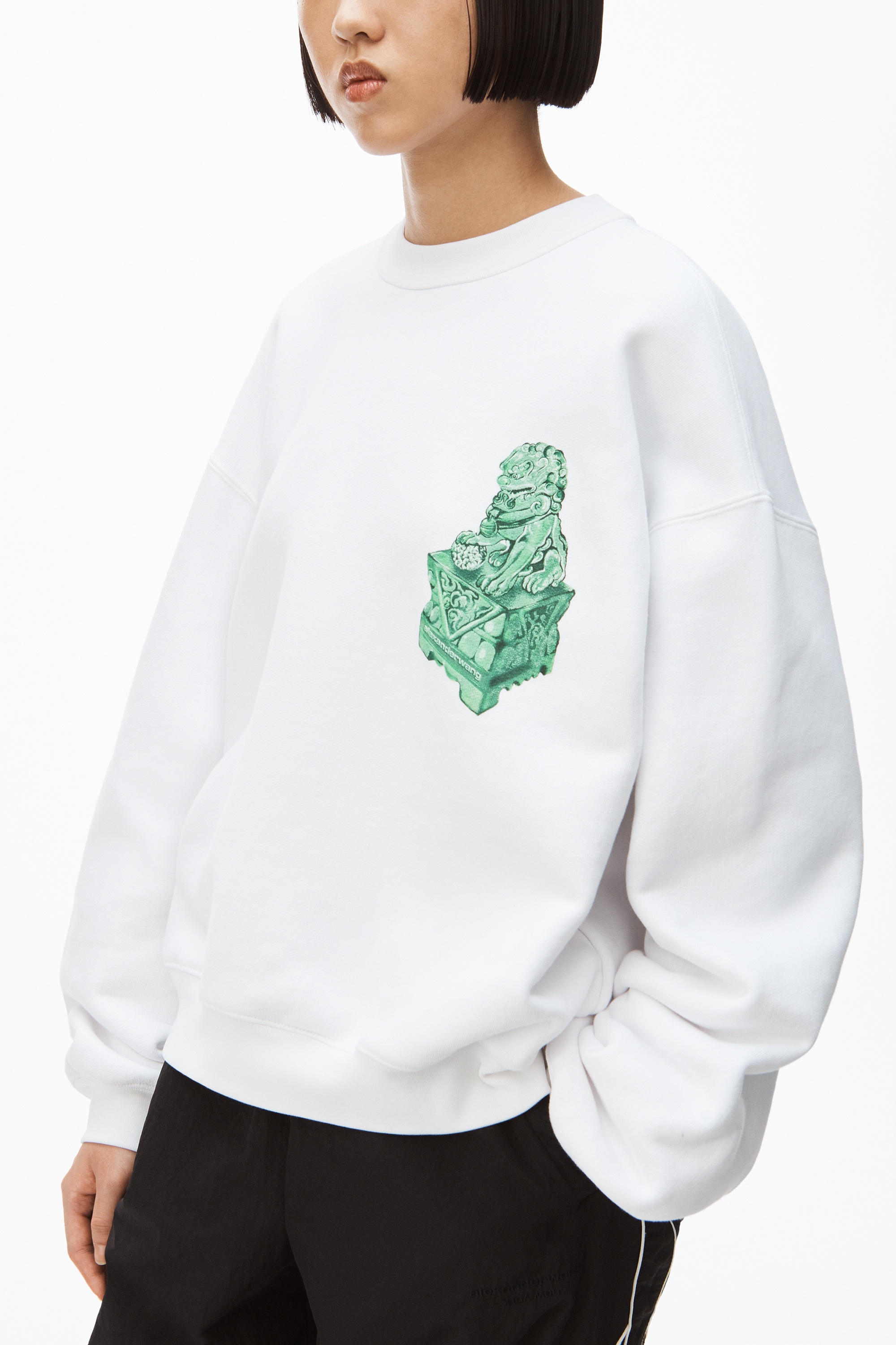 GRAPHIC CREWNECK SWEATSHIRT IN TERRY - 4