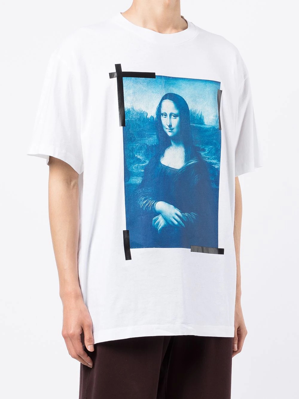 Monalisa-print cotton T-shirt - 3