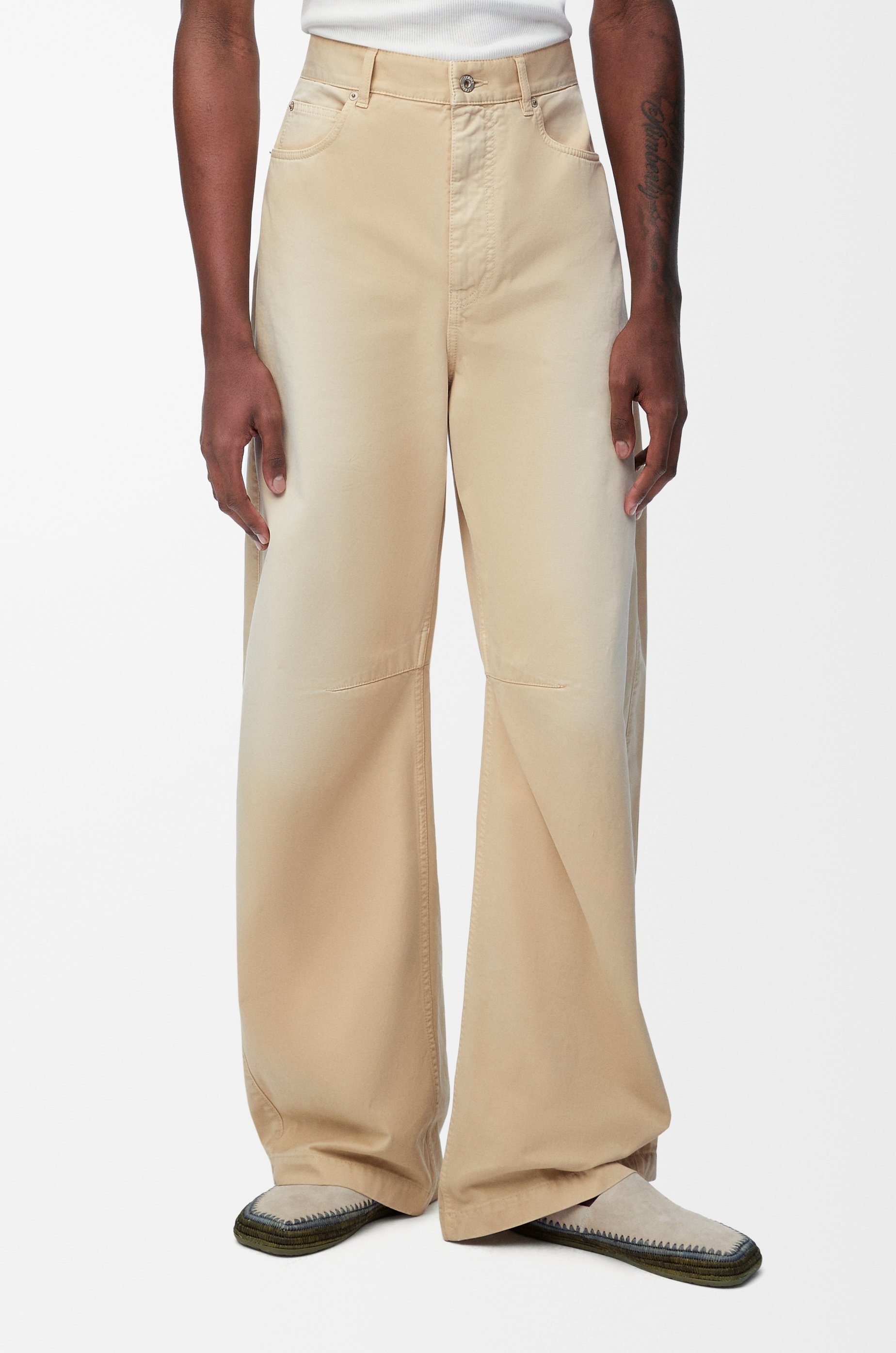 Barrel trousers in cotton - 3