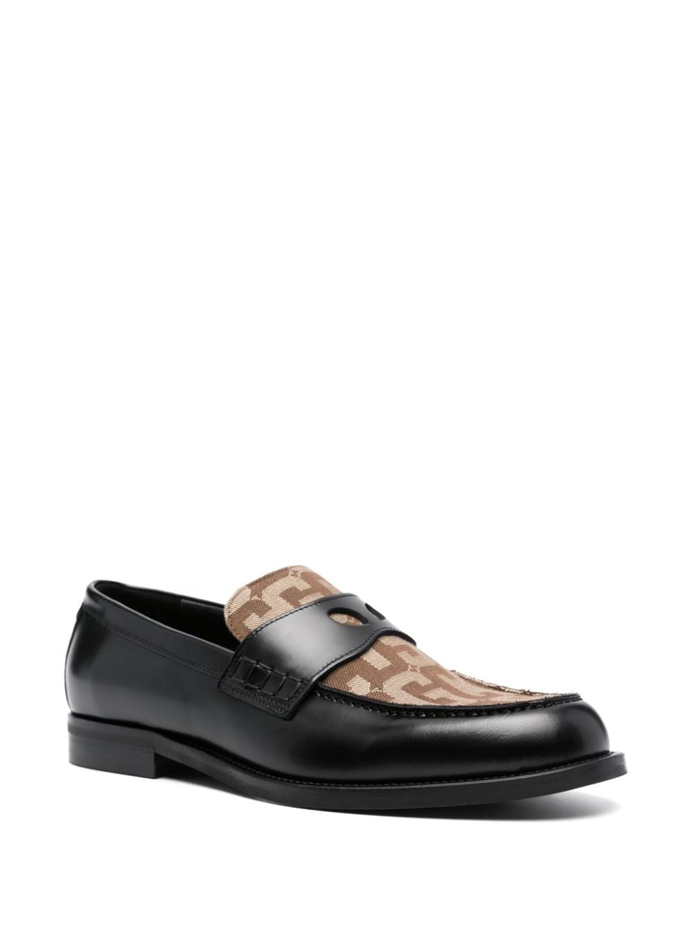 Wirdo monogram-pattern loafers - 2