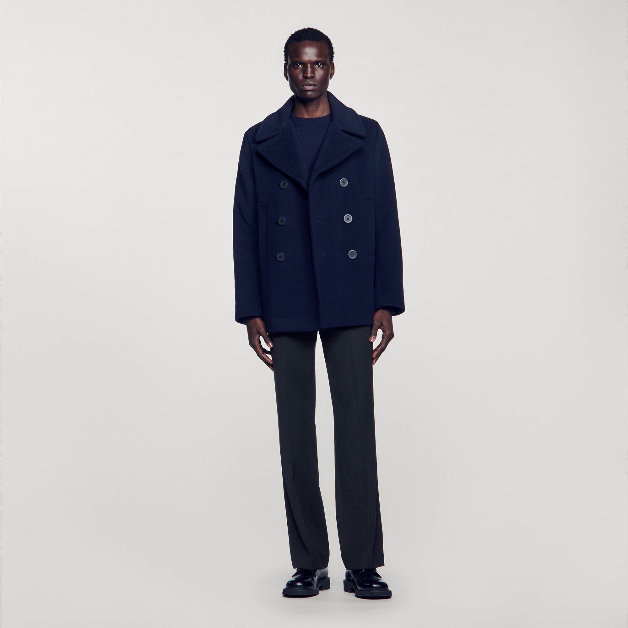 STRAIGHT-FIT WOOL-BLEND COAT - 2