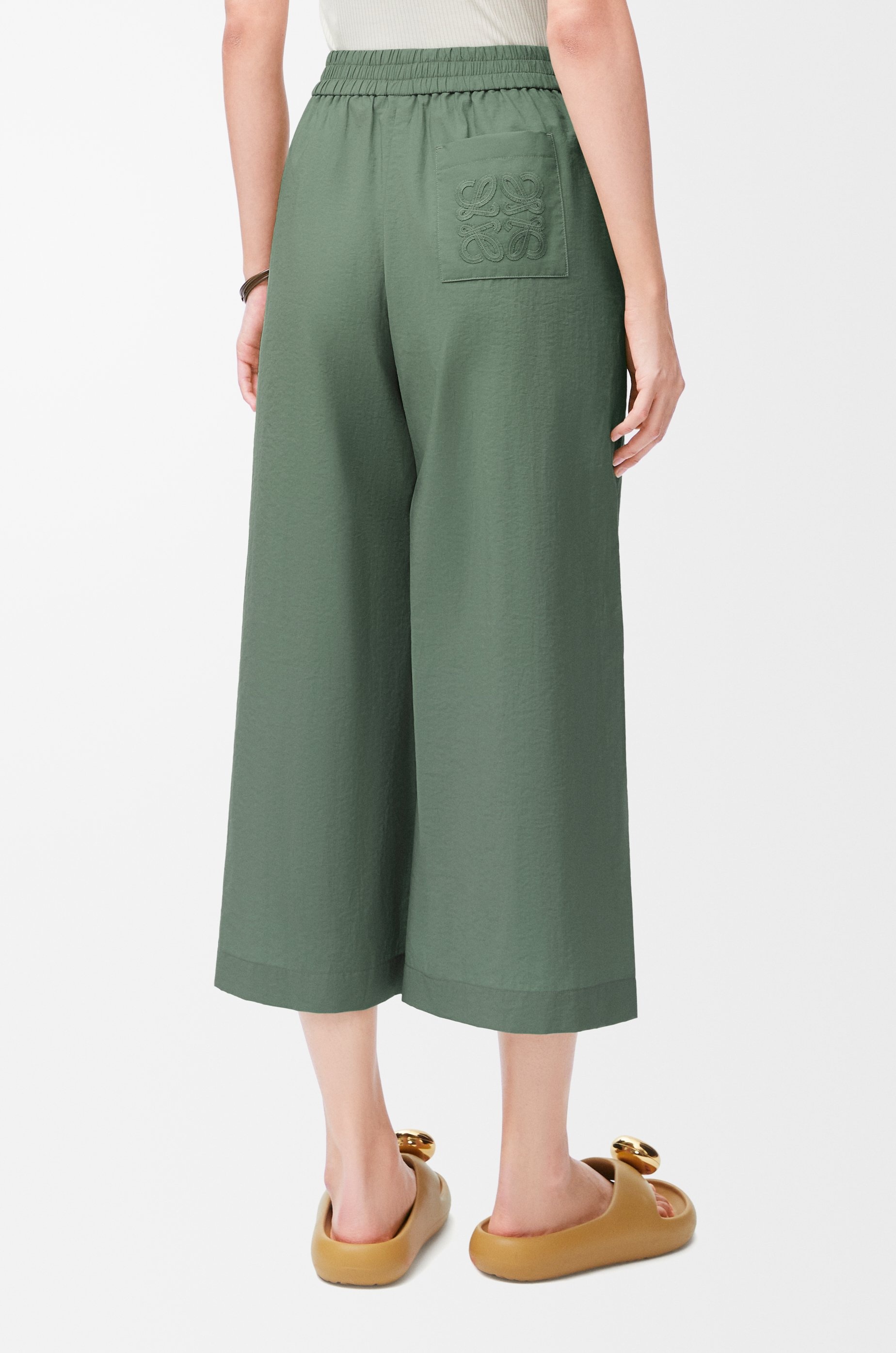 Cropped trousers in cotton blend - 4