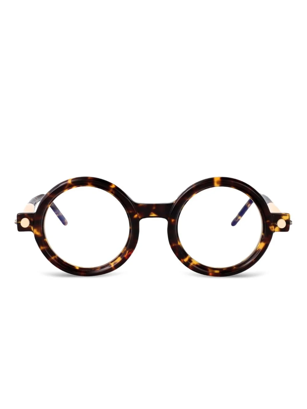 tortoiseshell round-frame sunglasses - 1