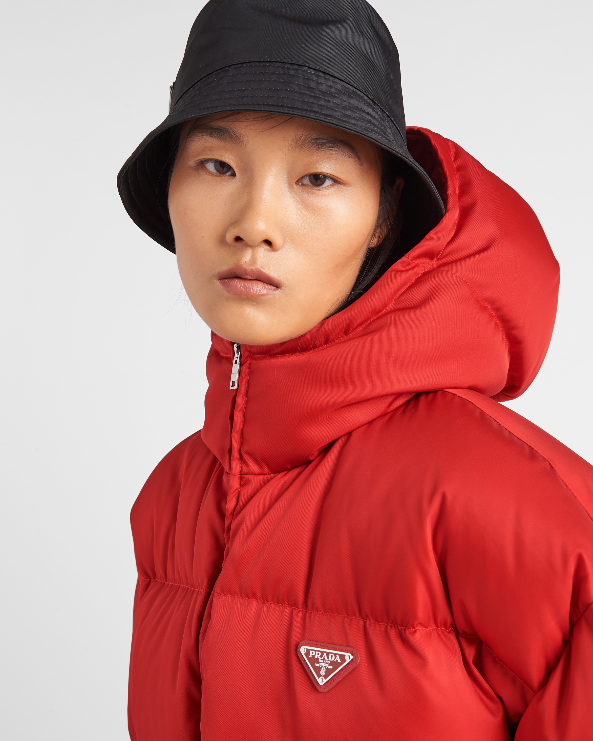 Re-Nylon hooded down jacket - 4