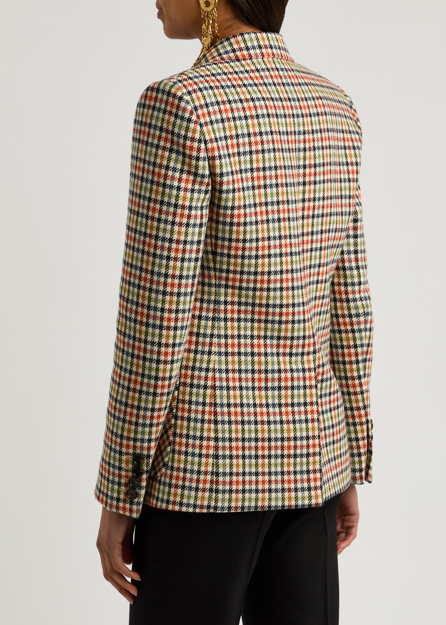 Chloe Checked Wool-blend Blazer - 3