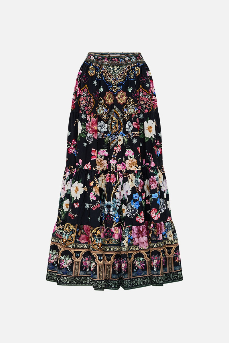 TIERED MAXI SKIRT - 1