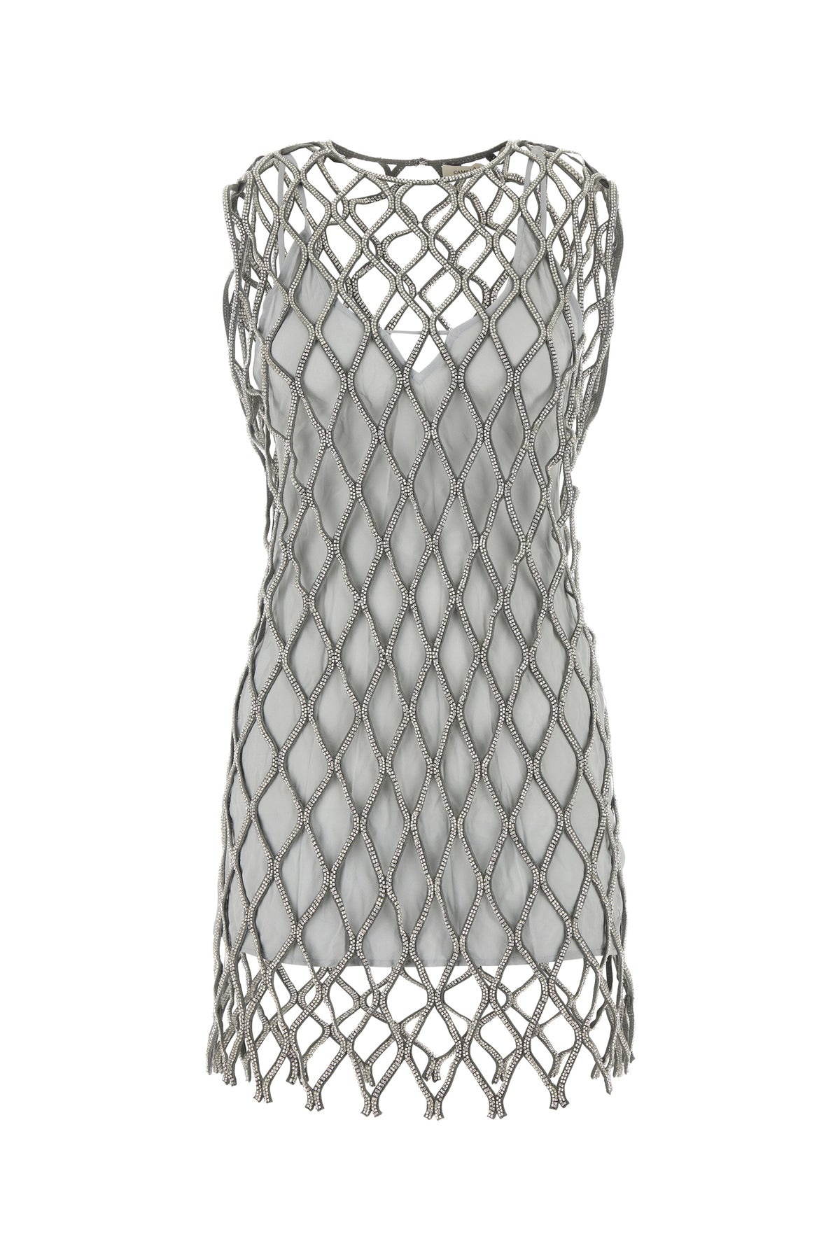 Embellished mesh Rococo mini dress - 1
