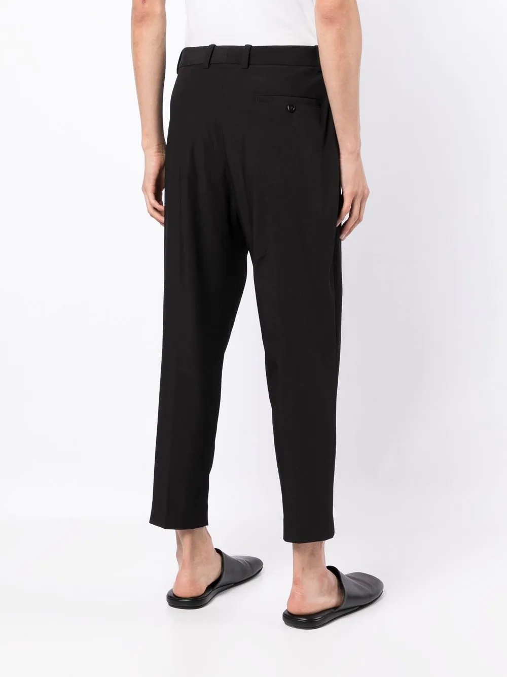 drop-crotch tailored trousers - 4