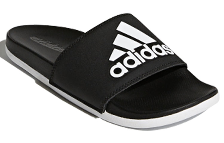 (WMNS) adidas Adilette Comfort Slides Black/White CG3427 - 2